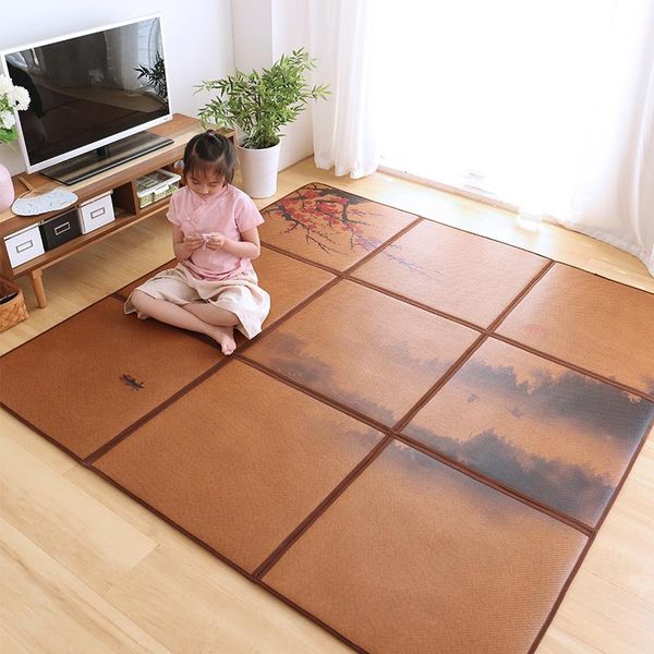 carpets chinese bedroom tatami floor mat summer rattan living room crawling pad for children's rugs home decoration
carpets chinese bedroom tatami floor mat summer rattan living room crawling pad for children's rugs home decoration