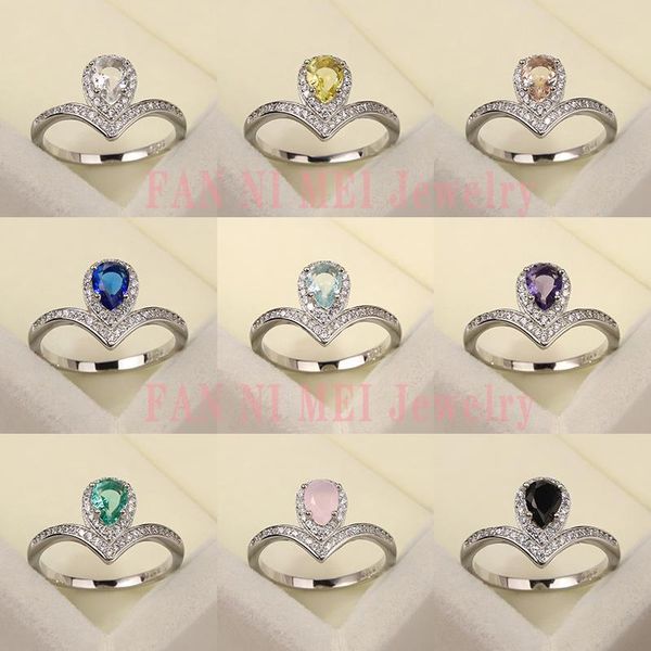 cluster rings s925 silver ring female japanese and korean fashion diamond inlaid drop-shaped crown crystal colored gemstone engagement, Golden;silver
cluster rings s925 silver ring female japanese and korean fashion diamond inlaid drop-shaped crown crystal colored gemstone engagement, Golden;silver