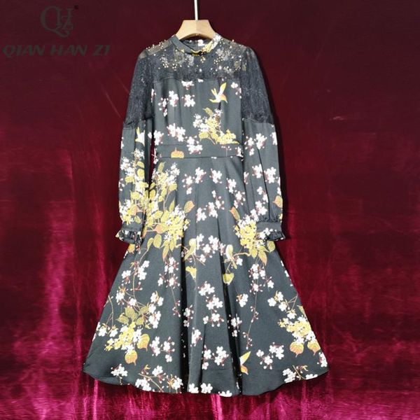 casual dresses qian han zi 2021 spring summer fashion runway dress women's long sleeve lace sheer diamonds high-quality print slim, Black;gray
casual dresses qian han zi 2021 spring summer fashion runway dress women's long sleeve lace sheer diamonds high-quality print slim, Black;gray