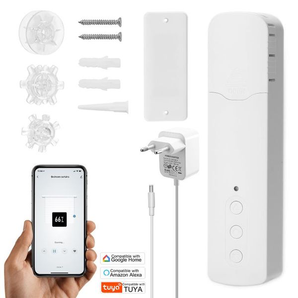 smart home control tuya wifi tm616egwt pull bead curtain motor electric motors app/voice fot alexa google
smart home control tuya wifi tm616egwt pull bead curtain motor electric motors app/voice fot alexa google