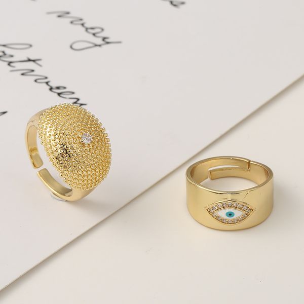 fashion luxury ring hip men/women hop jewelry copper micro set zircon plated 18k gold couple men's and women's wide eye opening, Silver
fashion luxury ring hip men/women hop jewelry copper micro set zircon plated 18k gold couple men's and women's wide eye opening, Silver
