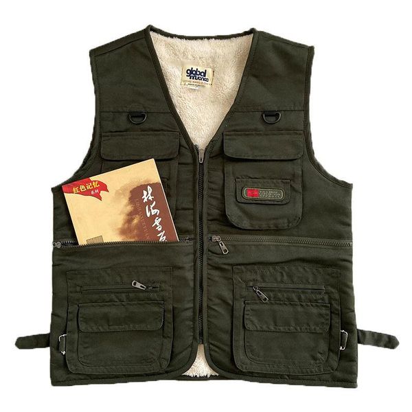 men's vests winter sleeveless jacket fleece vest warm unloading military many pocket tactical coat male fur waistcoat men y631, Black;white
men's vests winter sleeveless jacket fleece vest warm unloading military many pocket tactical coat male fur waistcoat men y631, Black;white