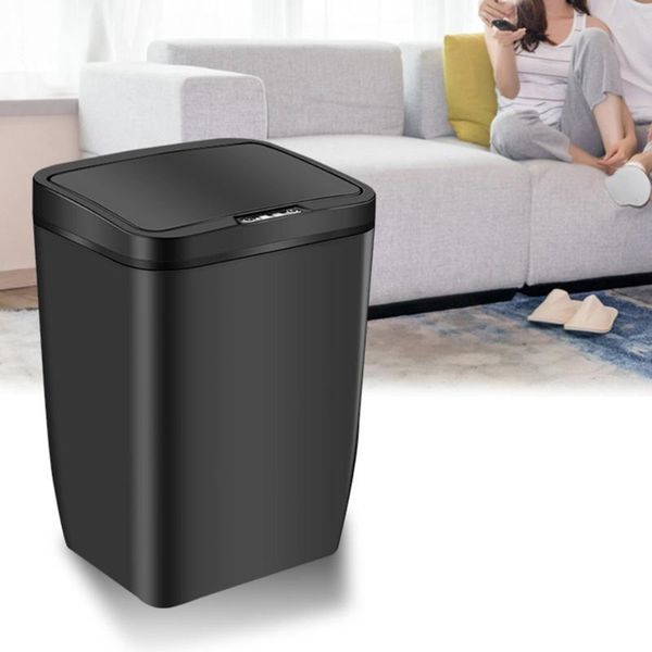 waste bins inductive trash can bin automatic smart sensor kitchen bathroom rubbish garbage without battery (black)
waste bins inductive trash can bin automatic smart sensor kitchen bathroom rubbish garbage without battery (black)