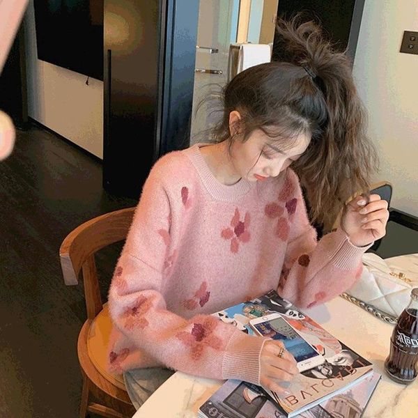 women's knits & tees shirt knitted female during the spring and autumn 2021 loose languid is lazy round collar turtleneck sweater, White
women's knits & tees shirt knitted female during the spring and autumn 2021 loose languid is lazy round collar turtleneck sweater, White