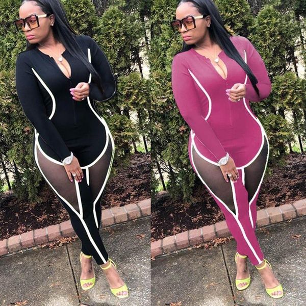 autumn winter women casual home skinny sports patchwork net yarn jumpsuit playsuit rompers plus size joggers women's jumpsuits &, Black;white
autumn winter women casual home skinny sports patchwork net yarn jumpsuit playsuit rompers plus size joggers women's jumpsuits &, Black;white