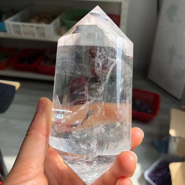 decorative objects & figurines 1pc675g ultra natural clear crystal art collection home reiki decoration
decorative objects & figurines 1pc675g ultra natural clear crystal art collection home reiki decoration