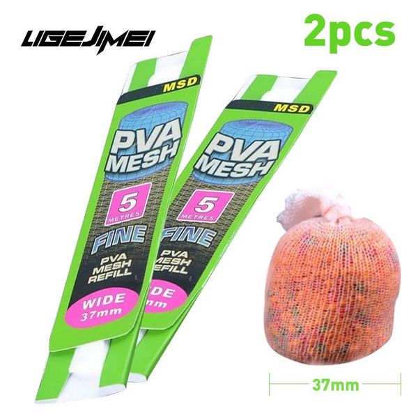 2pcs pva mesh 37mmÃ5m carpe water soluble bag fishing network environmental protection bait fish net stockings accessories
2pcs pva mesh 37mmÃ5m carpe water soluble bag fishing network environmental protection bait fish net stockings accessories