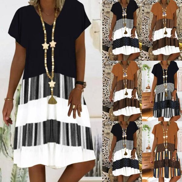 maternity dresses 2021 europe and america cross border exclusive amazon wish print splicing dress women's short sleeve v-neck skirt, White
maternity dresses 2021 europe and america cross border exclusive amazon wish print splicing dress women's short sleeve v-neck skirt, White