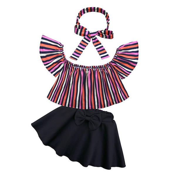clothing sets toddler baby girls 3pcs set stripe short sleeve t-shirt + skirt headband summer outfit children 18m-7t, White
clothing sets toddler baby girls 3pcs set stripe short sleeve t-shirt + skirt headband summer outfit children 18m-7t, White