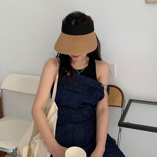 wide brim hats foldable empty woven straw hat female summer sun shade fashion simple outdoor vacation, Blue;gray
wide brim hats foldable empty woven straw hat female summer sun shade fashion simple outdoor vacation, Blue;gray