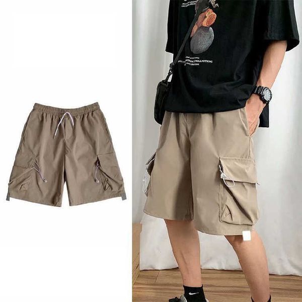 45kg-80kg summer fashion brand men casual shorts mulit-pockets drawstring reflective stickers black khaki shorts joggers 210528, White;black
45kg-80kg summer fashion brand men casual shorts mulit-pockets drawstring reflective stickers black khaki shorts joggers 210528, White;black