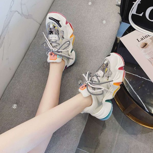 new Casual shoes 2021 spring mesh leisure women's thick soled rainbow daddy breathable sports XTWW 6NX2, White
new Casual shoes 2021 spring mesh leisure women's thick soled rainbow daddy breathable sports XTWW 6NX2, White