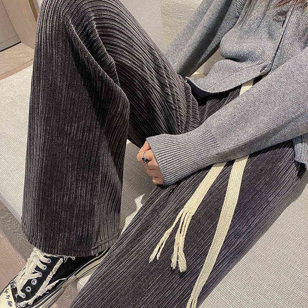 drawstring wide leg pants women's autumn and winter plush high waist hanging feeling loose straight chenille thickened leisure lazy wal, Black;white
drawstring wide leg pants women's autumn and winter plush high waist hanging feeling loose straight chenille thickened leisure lazy wal, Black;white