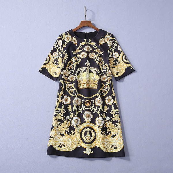 casual dresses and american women's dresses for spring vintage printed crown screw stylish prisoner dressed in five-cent sleeves c6tv, Black;gray
casual dresses and american women's dresses for spring vintage printed crown screw stylish prisoner dressed in five-cent sleeves c6tv, Black;gray
