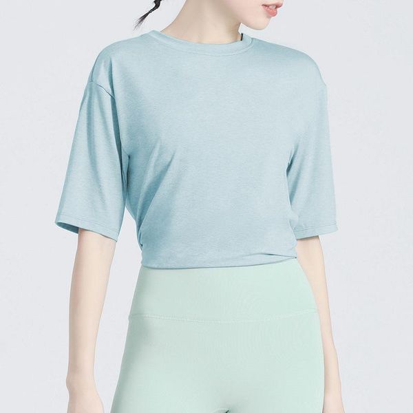 yoga outfit summer thin breathable sports t-shirt female gym fitness woman short sleeve back split bandage sport wear
yoga outfit summer thin breathable sports t-shirt female gym fitness woman short sleeve back split bandage sport wear
