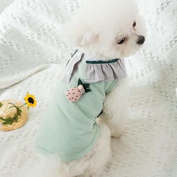 doll collar t shirt summer vest dog clothes cat teddy spring and thin pet bear small pets apparel
doll collar t shirt summer vest dog clothes cat teddy spring and thin pet bear small pets apparel