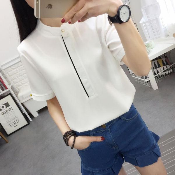 women's blouses & shirts women blouse shirt summer white chiffon short-sleeved korean style loose lapel blusas ropa de mujer
women's blouses & shirts women blouse shirt summer white chiffon short-sleeved korean style loose lapel blusas ropa de mujer