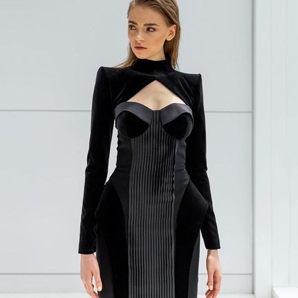 casual dresses winter 2 two piece long sleeve high neck hollow bodycon dress vestidos elegant ladies evening party 2021, Black;gray
casual dresses winter 2 two piece long sleeve high neck hollow bodycon dress vestidos elegant ladies evening party 2021, Black;gray