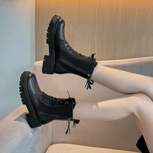 boots med heel female shoes boots-women lace up zipper winter footwear round toe ladies leather rubber 2021 rock ankle autumn, Black
boots med heel female shoes boots-women lace up zipper winter footwear round toe ladies leather rubber 2021 rock ankle autumn, Black