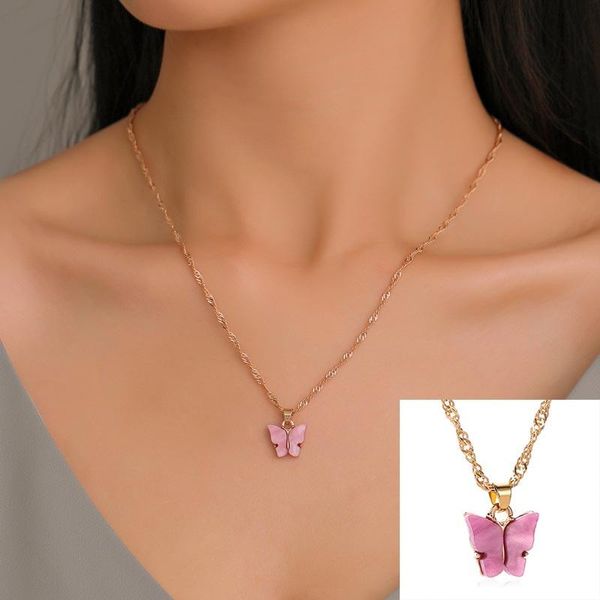 pendant refined 1pc 6 colors sweet butterfly long wild clavicle chain acrylic stylish animal adjustable necklaces, Silver
pendant refined 1pc 6 colors sweet butterfly long wild clavicle chain acrylic stylish animal adjustable necklaces, Silver