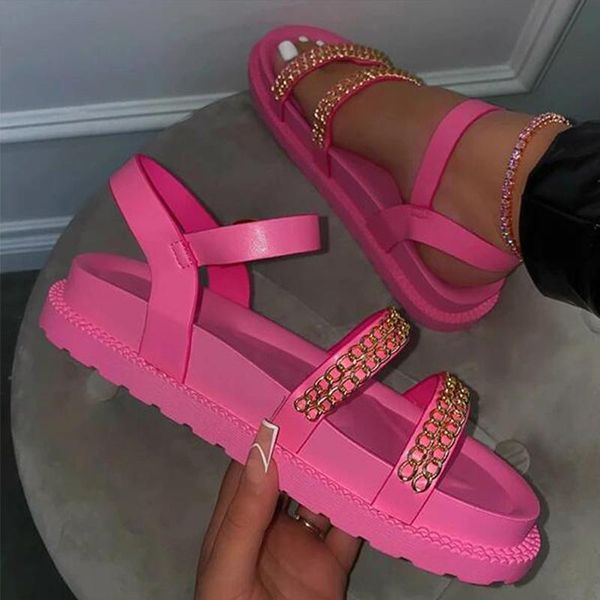 sandals plus size shoes footwear 2021 shoe flats women platform casual summer chian buckle strap female ladies thick bottom, Black
sandals plus size shoes footwear 2021 shoe flats women platform casual summer chian buckle strap female ladies thick bottom, Black