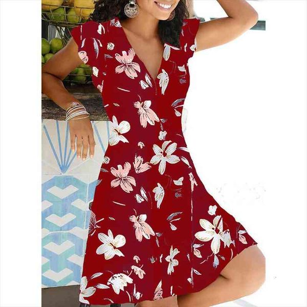 vintage women dress summer boho floral print v neck dresses casual female party beach a-line mini dresses, Black;gray
vintage women dress summer boho floral print v neck dresses casual female party beach a-line mini dresses, Black;gray