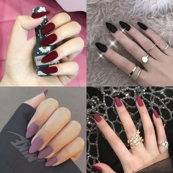 false nails 24pcs short stiletto fake nail shiny natural pink artificial for design diy full cover finger tips manicure tool, Red;gold
false nails 24pcs short stiletto fake nail shiny natural pink artificial for design diy full cover finger tips manicure tool, Red;gold
