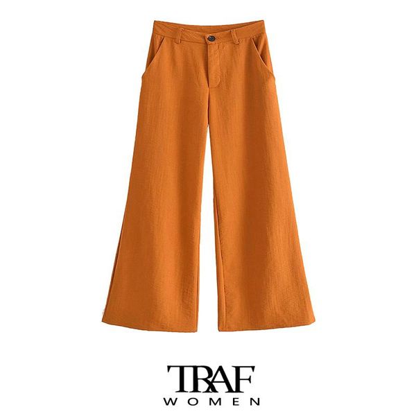 women's pants & capris za women chic fashion side pockets wide leg vintage high waist zipper female trousers mujer, Black;white
women's pants & capris za women chic fashion side pockets wide leg vintage high waist zipper female trousers mujer, Black;white