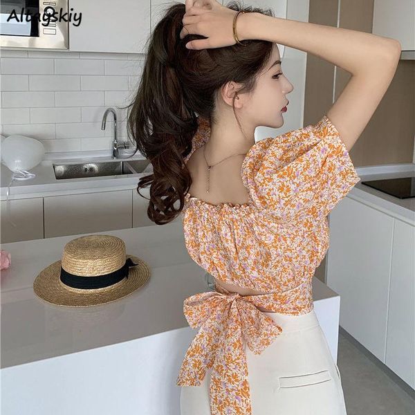 women's blouses & shirts women print casual ulzzang lace-up chic sweet girls tender students elegant ladies fashion puff sleeve stylis, White
women's blouses & shirts women print casual ulzzang lace-up chic sweet girls tender students elegant ladies fashion puff sleeve stylis, White