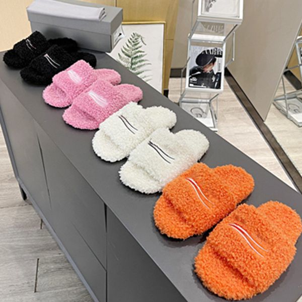 designer embroidered wool slippers female french fashion winter versatile flat bottom casual net drag letter slides with box, Black
designer embroidered wool slippers female french fashion winter versatile flat bottom casual net drag letter slides with box, Black