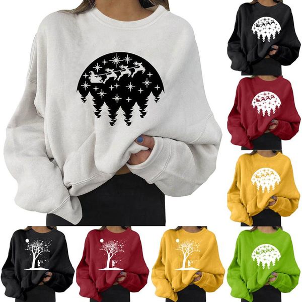 women's hoodies & sweatshirts women loose christmas o-neck print long sleeves pullover blouses easy top, Black
women's hoodies & sweatshirts women loose christmas o-neck print long sleeves pullover blouses easy top, Black