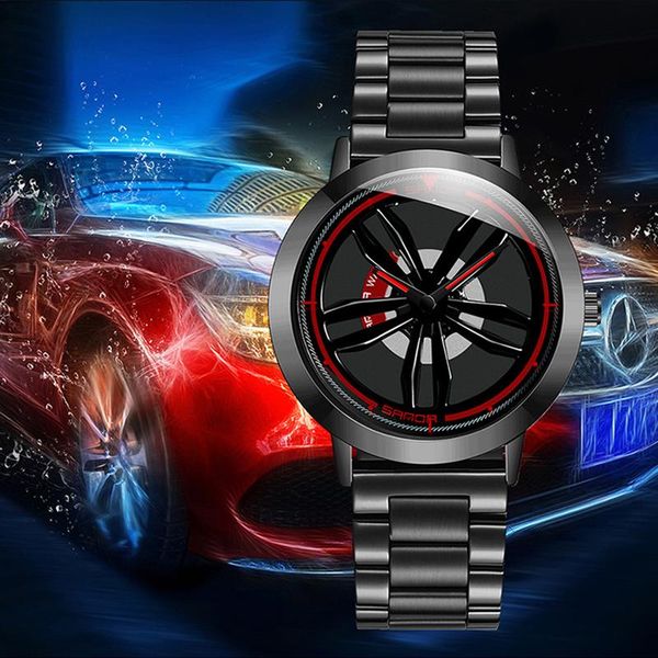 cool whirl wheel men watch japan movement steel strap sport wristwatch luxury waterproof military reloj hombr wristwatches, Slivery;brown
cool whirl wheel men watch japan movement steel strap sport wristwatch luxury waterproof military reloj hombr wristwatches, Slivery;brown