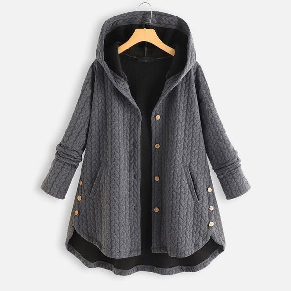 women's wool & blends 2021 long coat for women spring autumn loose casual hooded jacket oversized large plus size clothes gray red mant, Black
women's wool & blends 2021 long coat for women spring autumn loose casual hooded jacket oversized large plus size clothes gray red mant, Black
