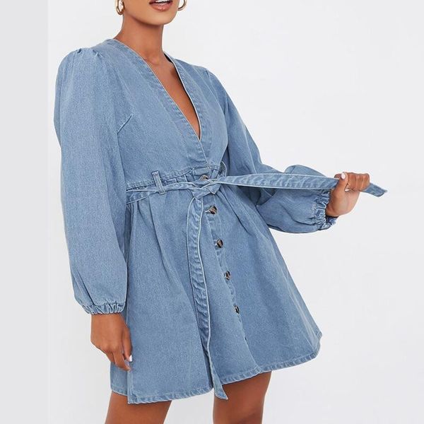 casual dresses 2021 fashion dress v-neck long-sleeved cardigan big swing ladies denim mid-length women's clothing #01, Black;gray
casual dresses 2021 fashion dress v-neck long-sleeved cardigan big swing ladies denim mid-length women's clothing #01, Black;gray
