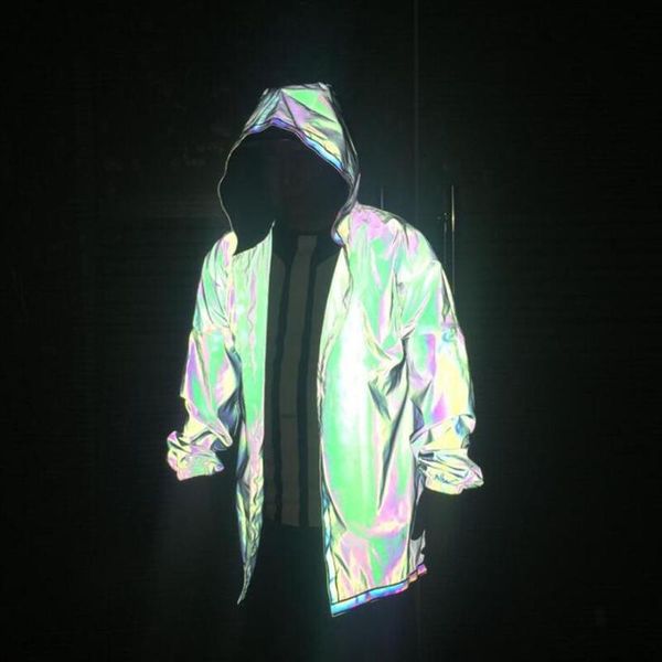 men's trench coats drop colorful reflective men long coat hip hop hooded cloak jackets mens street dance nightclub dj stage costume, Tan;black
men's trench coats drop colorful reflective men long coat hip hop hooded cloak jackets mens street dance nightclub dj stage costume, Tan;black