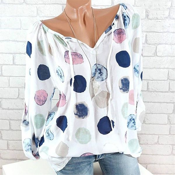 women's blouses & shirts blouse women polka dot elegant plus size long sleeve v-neck bandage vintage blouses pullover shirt blusas muj, White
women's blouses & shirts blouse women polka dot elegant plus size long sleeve v-neck bandage vintage blouses pullover shirt blusas muj, White