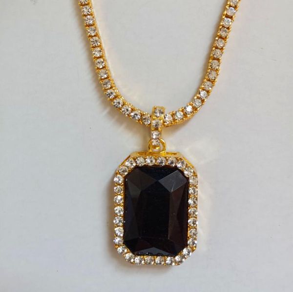pendant necklaces golden black stone men women hip hop 24" 1 row crystal tennis chain iced out bling square gem jewelry gift box, Silver
pendant necklaces golden black stone men women hip hop 24" 1 row crystal tennis chain iced out bling square gem jewelry gift box, Silver