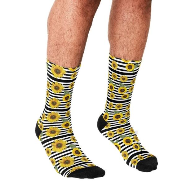 men's socks 2021 funny sunflower floral pattern printed hip hop men happy cute boys street style crazy for, Black
men's socks 2021 funny sunflower floral pattern printed hip hop men happy cute boys street style crazy for, Black