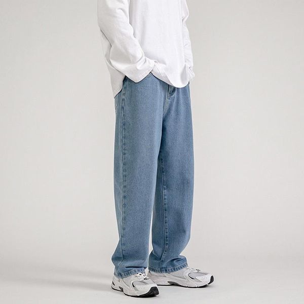 men's jeans shzq men's fashion loose straight casual wide leg denim pants men streetwear solid korean hip hop trousers autumn jean, Blue
men's jeans shzq men's fashion loose straight casual wide leg denim pants men streetwear solid korean hip hop trousers autumn jean, Blue