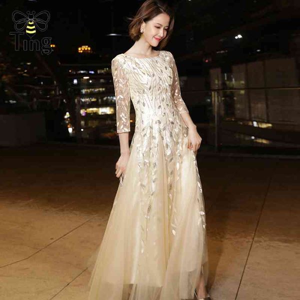luxury leaf sequies embroidery ball gown champagne birthday party night dress vintage elegant prom maxi long elbis 210513, Black;gray
luxury leaf sequies embroidery ball gown champagne birthday party night dress vintage elegant prom maxi long elbis 210513, Black;gray