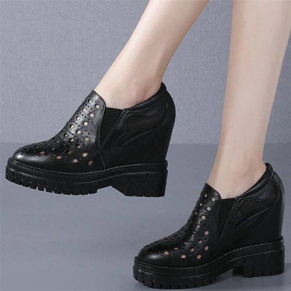 casual shoes women breathable genuine leather high heel ankle boots female summer platform pumps round toe roman sandals, Black
casual shoes women breathable genuine leather high heel ankle boots female summer platform pumps round toe roman sandals, Black