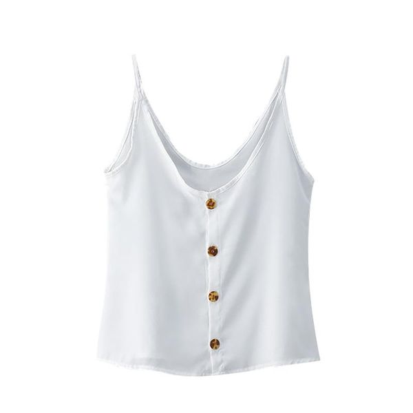 women's tanks & camis zaraing chic t-shirt solid color v-neck sleeveless spaghetti strap tank harajuku style basic loose button tees, White
women's tanks & camis zaraing chic t-shirt solid color v-neck sleeveless spaghetti strap tank harajuku style basic loose button tees, White