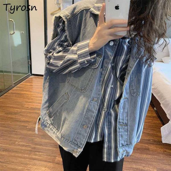 women's vests women solid denim turn-down collar ulzzang oversize casual fur-lined designed single breasted fashion coats bf streetwear, Black;white
women's vests women solid denim turn-down collar ulzzang oversize casual fur-lined designed single breasted fashion coats bf streetwear, Black;white