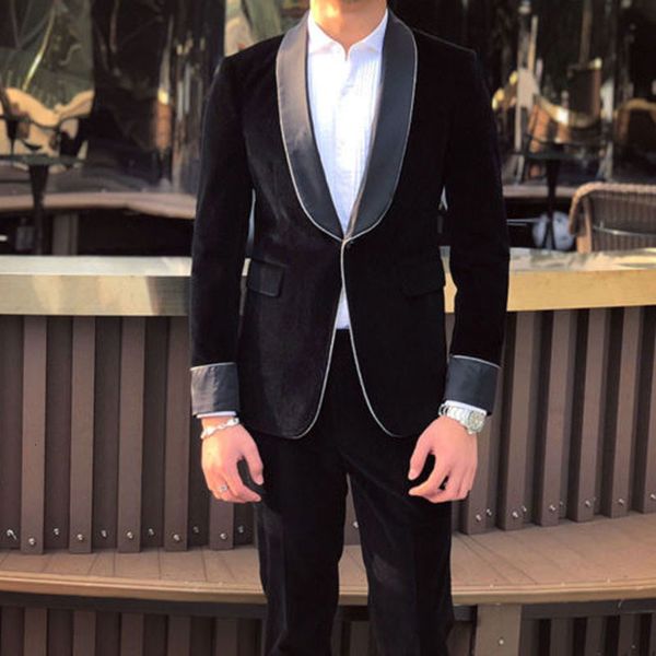 men's suits & blazers latest coat pant design black velvet men suit for wedding man blazer groom tuxedo 2piece custom made shawl, White;black
men's suits & blazers latest coat pant design black velvet men suit for wedding man blazer groom tuxedo 2piece custom made shawl, White;black