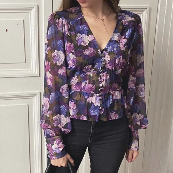 suit v-neck blouse women long sleeve floral printd buttons early autumn ladies shirt, White;black
suit v-neck blouse women long sleeve floral printd buttons early autumn ladies shirt, White;black