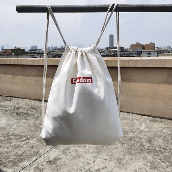 backpack students' drawstring fashion casual cotton canvas students pure color can be customized travel outdoors
backpack students' drawstring fashion casual cotton canvas students pure color can be customized travel outdoors