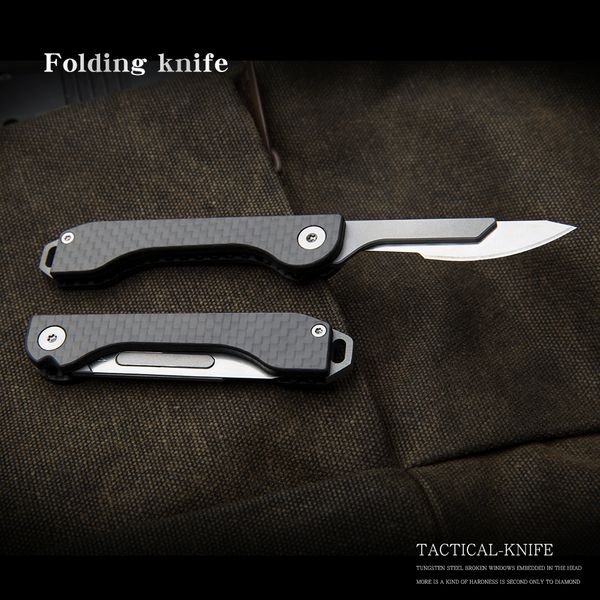 carbon fiber foding knife high hardness tactica sharp cutting outdoor surviva camping too knife sma convenient
carbon fiber foding knife high hardness tactica sharp cutting outdoor surviva camping too knife sma convenient