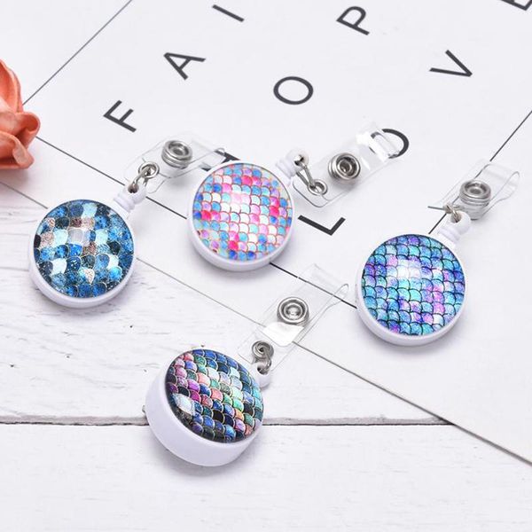keychains badge reel retractable keychain mermaid scales pattern ic identification card pass id holder keyring key chain, Silver
keychains badge reel retractable keychain mermaid scales pattern ic identification card pass id holder keyring key chain, Silver