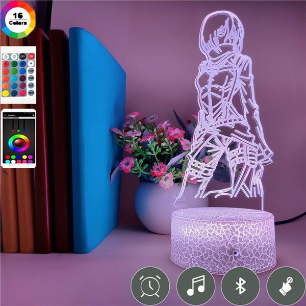 3d nightlight kids led night light usb smart phone control anime attack on titan mikasa ackerman figure desk lamp room decor gift
3d nightlight kids led night light usb smart phone control anime attack on titan mikasa ackerman figure desk lamp room decor gift
