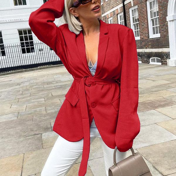 women's suits & blazers autumn single-breasted elegant belt long-sleeved casual lace-up office ol commuter temperament slim suit jacket, White;black
women's suits & blazers autumn single-breasted elegant belt long-sleeved casual lace-up office ol commuter temperament slim suit jacket, White;black